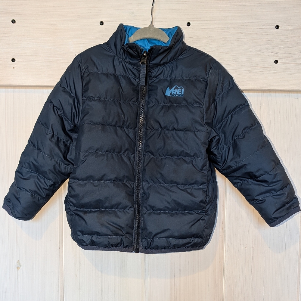 REI 3T Reversible 650 Down Jacket in Navy/Blue